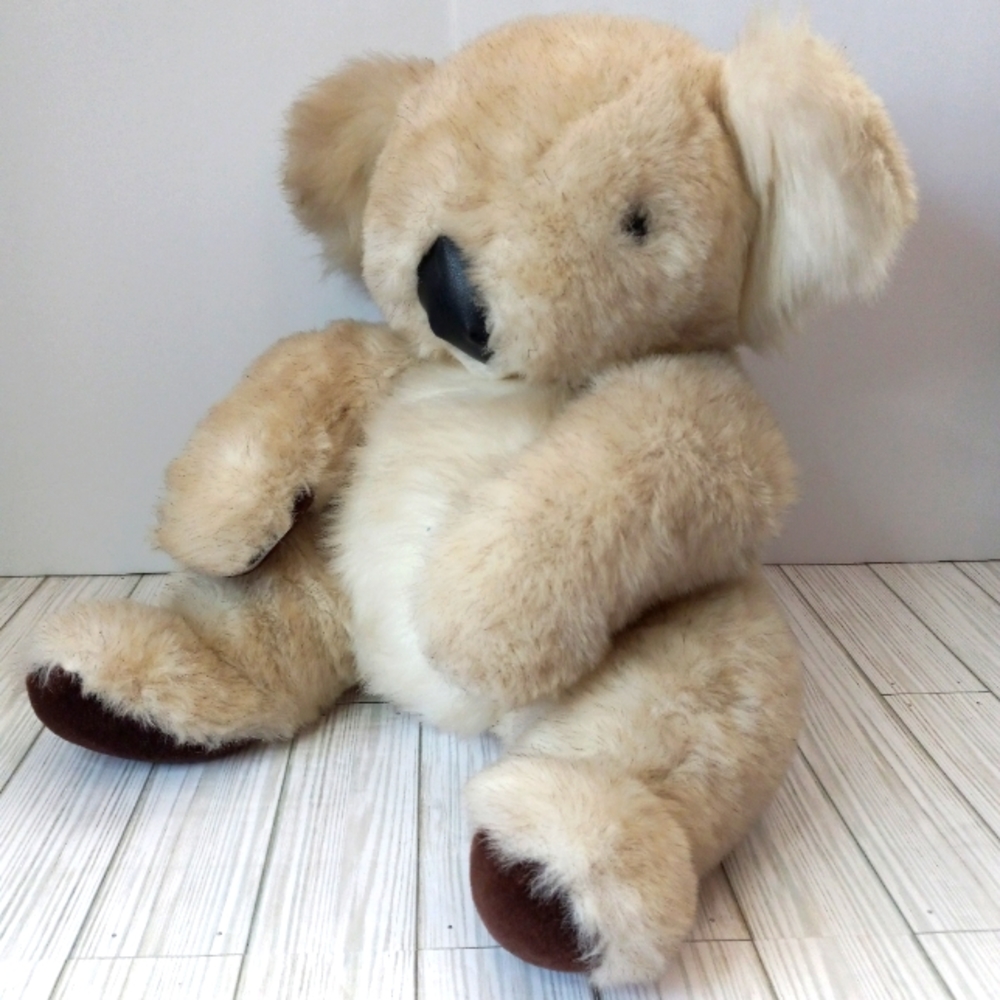 Mighty Star 80s Vintage 24K Polar Puff Jumbo Koala Bear Stuffed Animal Plush